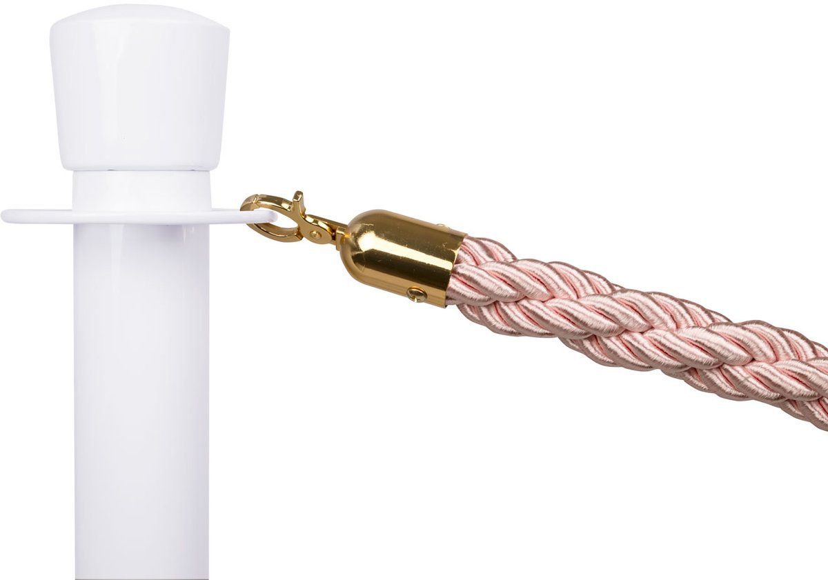   | Afzetkoord Gedraaid | Messing - Roze